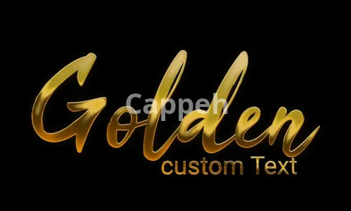 I will make 3d gold and chrome effect of logo and text quick