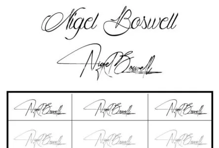 I will design cursive scripted hand drawn calligraphy signatures or autograph