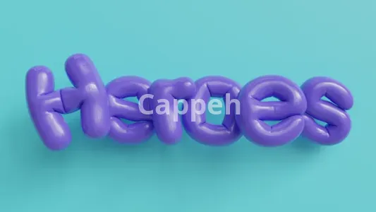I will do 3d inflated balloon text