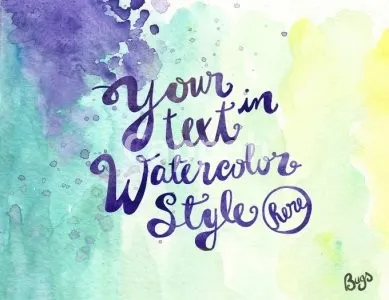 I will create beautiful watercolor lettering