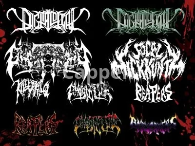 I will create amazing death metal font, black metal font