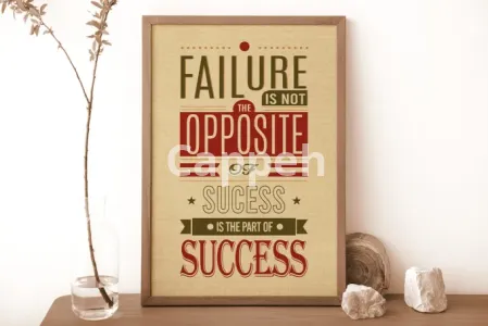 I will design a typography poster, wall art and motivational quotes