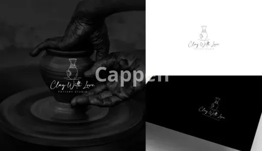 I will do modern line art text or badge logo design