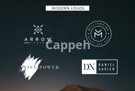 I will do modern line art text or badge logo design