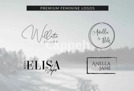 I will do modern line art text or badge logo design