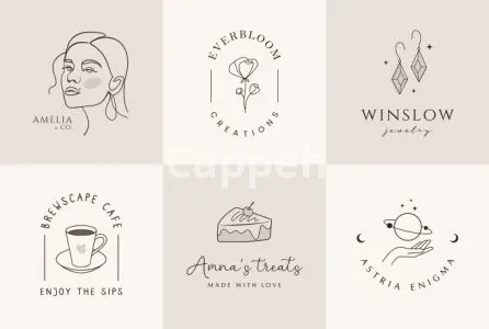 I will design hand drawn minimalist line art botanical boho logo