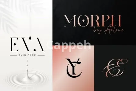 I will do luxury modern minimalist elegant initial letter monogram clothing logo design