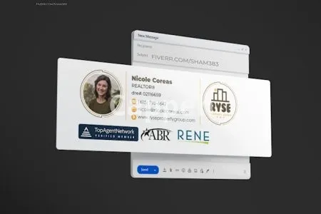 I will make clickable html email signature for outlook gmail apple