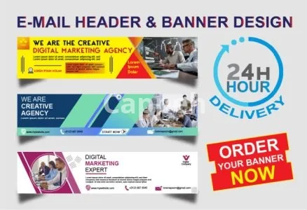 I will do email header and banner design for you