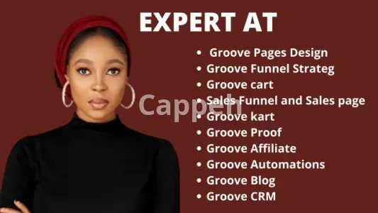 I will design groove funnels, groove pages, groovekart and create groove website