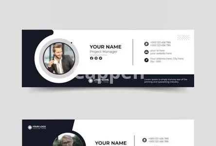 I will design custom email signature, footer template in vector