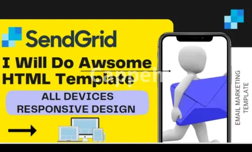 I will do awesome sendgrid html email template