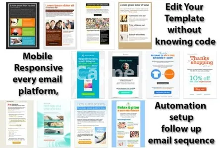 I will design activecampaign, convertkit email template, automation, form integration