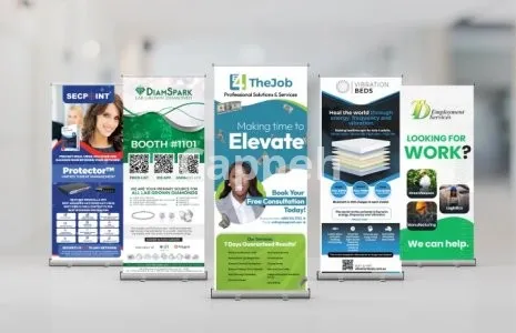 I will design professional roll up banner, billboards, signage