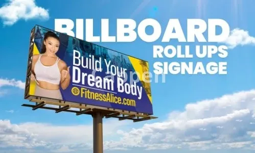 I will design professional roll up banner, billboards, signage