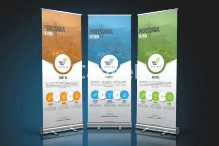 I will do roll up banner, retractable, sign billboard design in 6hr