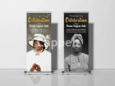 I will design static outdoor, billboard, roll up banner