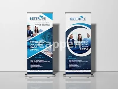 I will design static outdoor, billboard, roll up banner