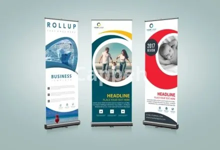 I will design static outdoor, billboard, roll up banner
