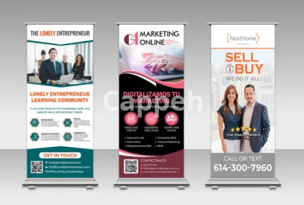 I will design roll up banner, retractable banner, pull up or roller banner