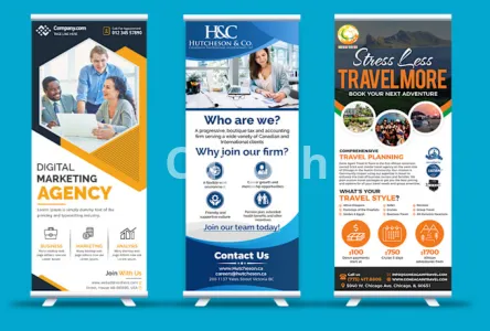 I will design roll up banner, retractable banner, pull up or roller banner