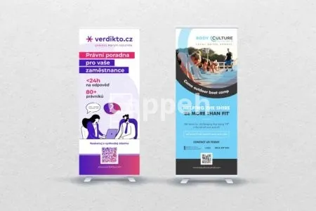 I will design professional retractable banner, roll up banner