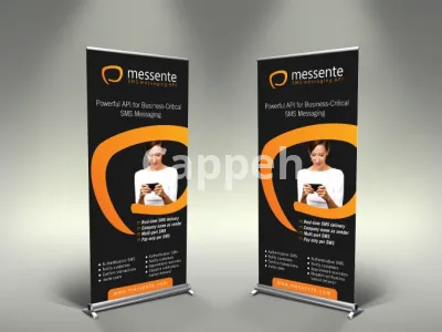 I will banner design, roll up banner, trade show banner