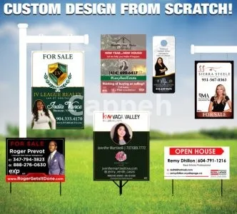 I will design your real estate signs