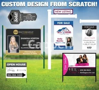 I will design your real estate signs