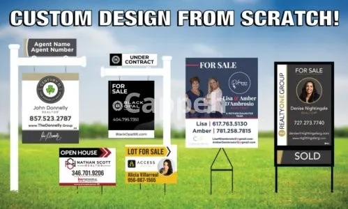 I will design your real estate signs