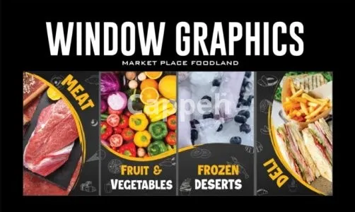 I will design outstanding window graphics , shopfront for you