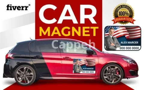 I will design a creative car and truck magnet sign within 6 hours