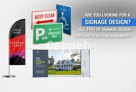 I will design a frame sign,mesh,step and repeat banner, car magnet,parking sign sticker