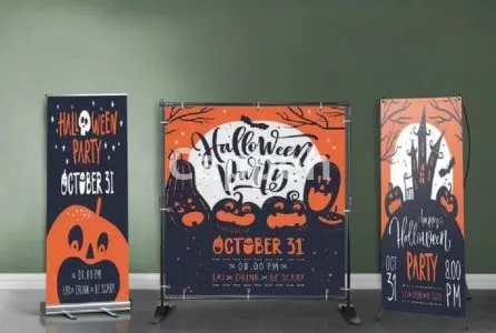 I will design retractable roll up banner or feather flag in 3 hours