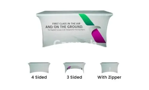 I will design a professional table runner, table cover, or table stretch cover