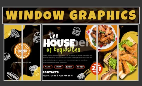 I will design creative shopfront or store front window graphics