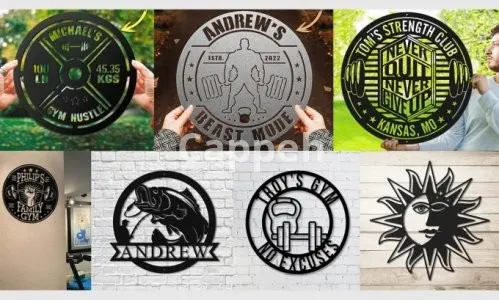 I will design custom metal wall art sign, teelaunch, laser cutting cricut