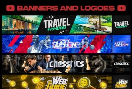 I will design an outstanding youtube banner and logo