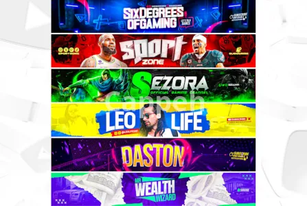 I will design an outstanding youtube banner and logo