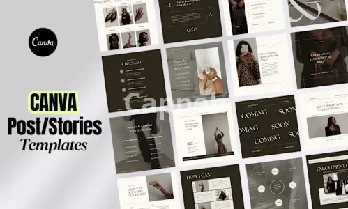 I will design post and story templates for instagram and facebook