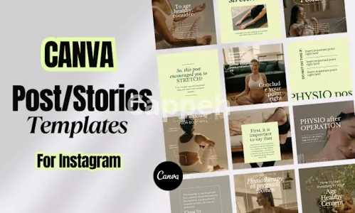 I will design post and story templates for instagram and facebook