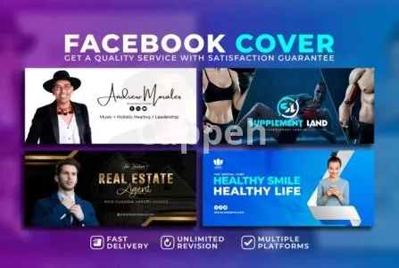 I will design facebook cover, youtube banner or social media header