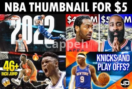 I will design youtube thumbnail for basketball or nba channel
