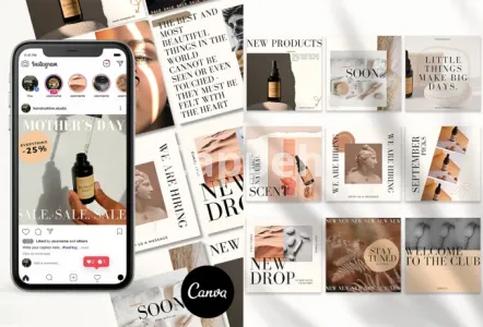 I will design canva templates for instagram feed and social media