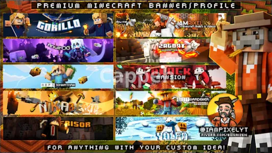 I will design you a minecraft banner or minecraft profile
