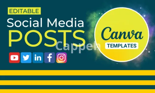 I will create editable social media posts,ads using canva