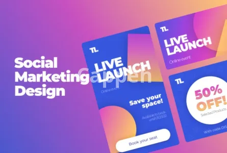 I will design social media marketing graphics in figma