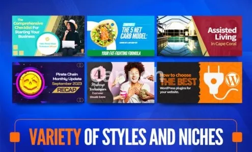 I will design you 5 blog post images