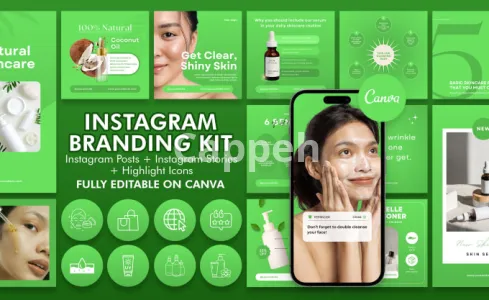 I will design a creative and elegant canva instagram branding kit
