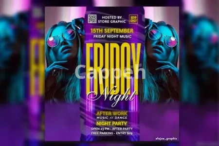 I will do amazing party or club flyer in 5 hours